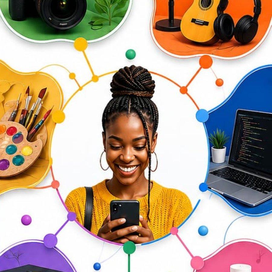 A founder sharing her Nlink business page